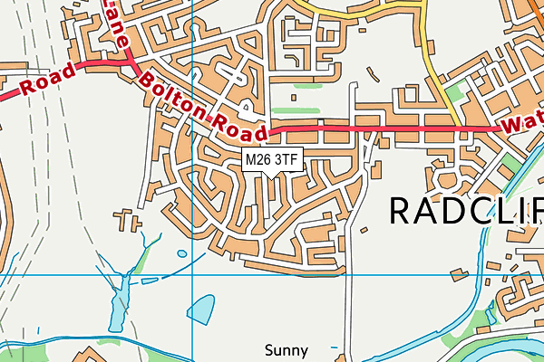 M26 3TF map - OS VectorMap District (Ordnance Survey)