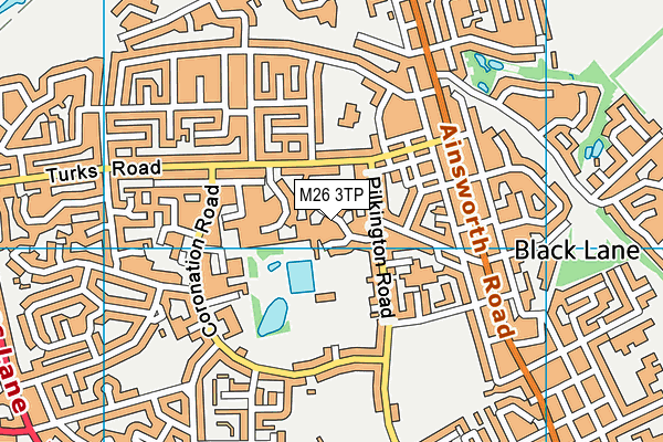 M26 3TP map - OS VectorMap District (Ordnance Survey)