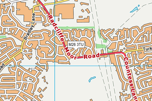 M26 3TU map - OS VectorMap District (Ordnance Survey)