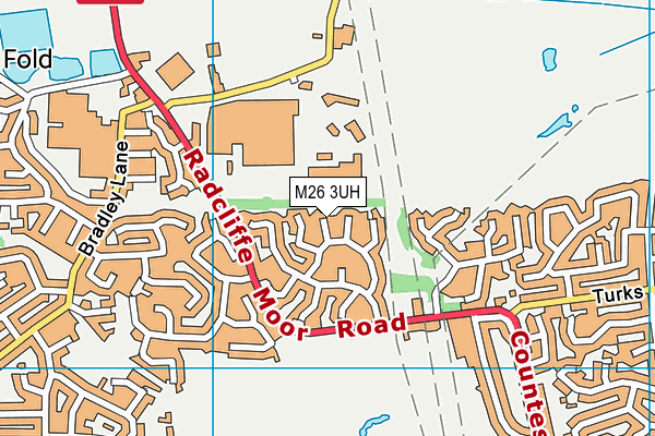 M26 3UH map - OS VectorMap District (Ordnance Survey)