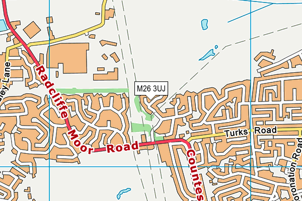 M26 3UJ map - OS VectorMap District (Ordnance Survey)