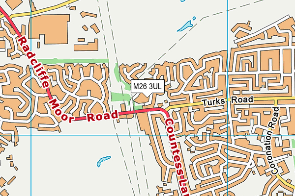 M26 3UL map - OS VectorMap District (Ordnance Survey)