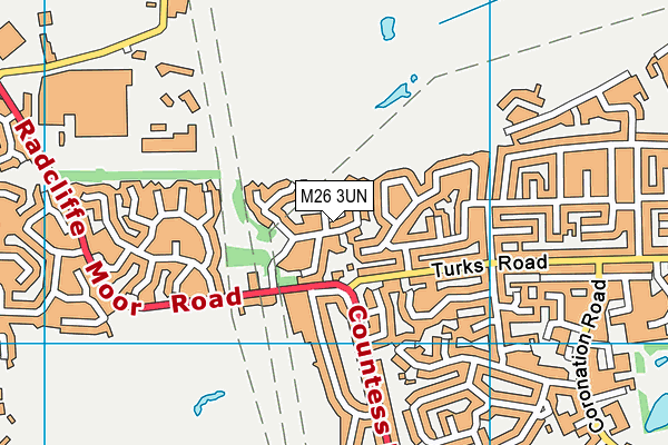 M26 3UN map - OS VectorMap District (Ordnance Survey)