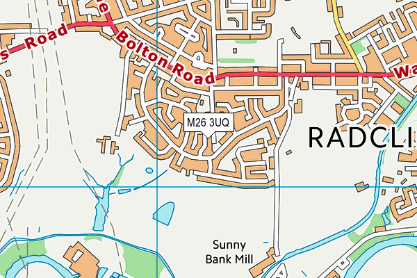 M26 3UQ map - OS VectorMap District (Ordnance Survey)