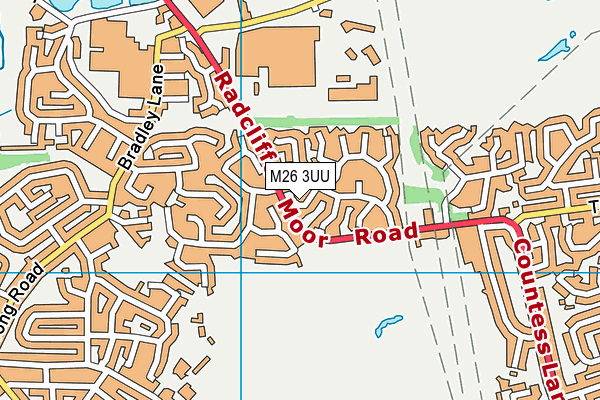 M26 3UU map - OS VectorMap District (Ordnance Survey)