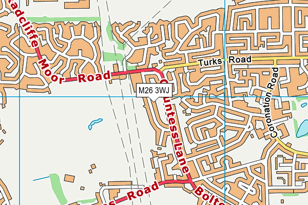 M26 3WJ map - OS VectorMap District (Ordnance Survey)