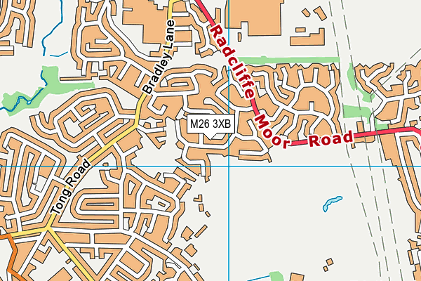 M26 3XB map - OS VectorMap District (Ordnance Survey)