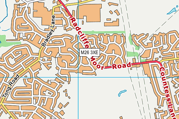 M26 3XE map - OS VectorMap District (Ordnance Survey)