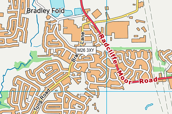 M26 3XY map - OS VectorMap District (Ordnance Survey)