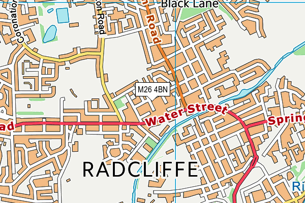 M26 4BN map - OS VectorMap District (Ordnance Survey)