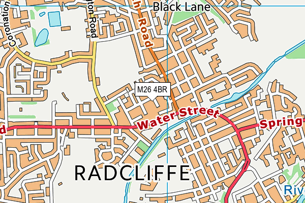 M26 4BR map - OS VectorMap District (Ordnance Survey)