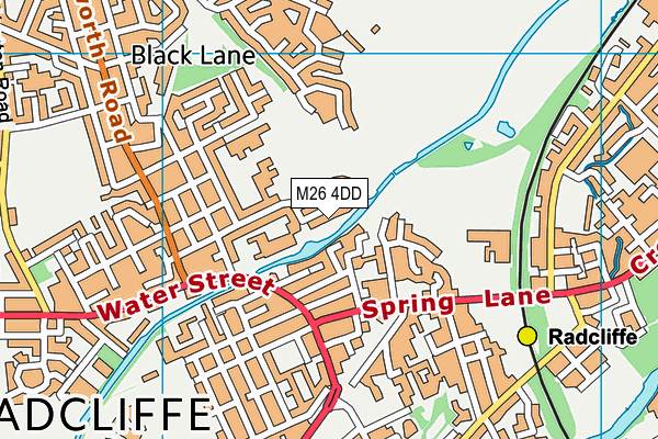 M26 4DD map - OS VectorMap District (Ordnance Survey)