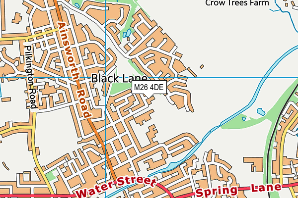 M26 4DE map - OS VectorMap District (Ordnance Survey)