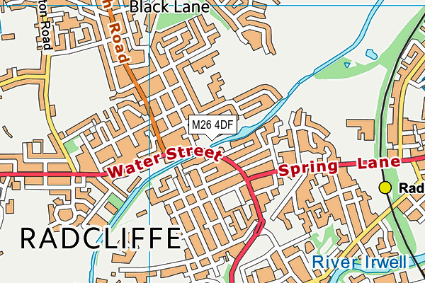 M26 4DF map - OS VectorMap District (Ordnance Survey)