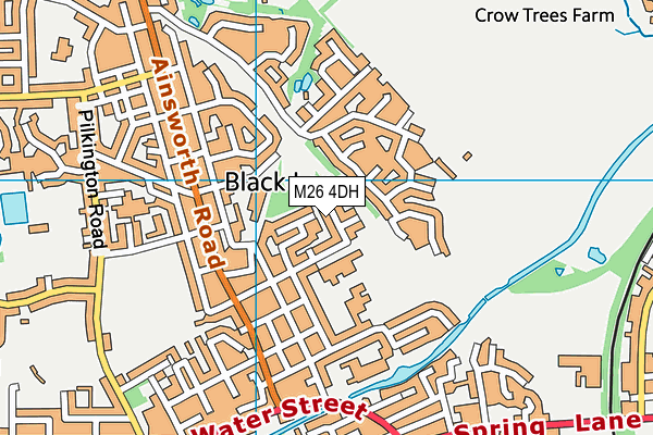 M26 4DH map - OS VectorMap District (Ordnance Survey)