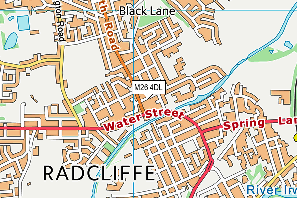 M26 4DL map - OS VectorMap District (Ordnance Survey)