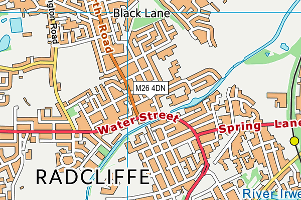 M26 4DN map - OS VectorMap District (Ordnance Survey)