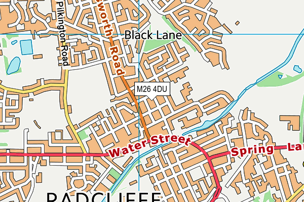 M26 4DU map - OS VectorMap District (Ordnance Survey)