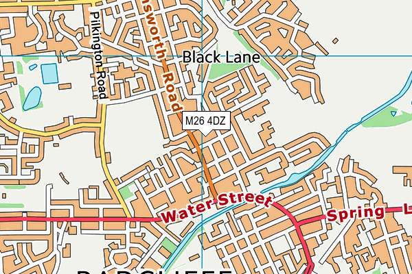 M26 4DZ map - OS VectorMap District (Ordnance Survey)