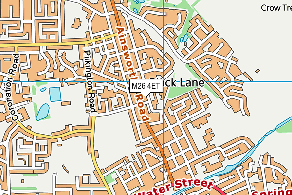 M26 4ET map - OS VectorMap District (Ordnance Survey)