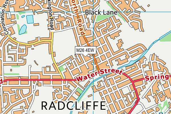 M26 4EW map - OS VectorMap District (Ordnance Survey)