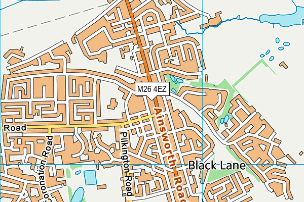 M26 4EZ map - OS VectorMap District (Ordnance Survey)