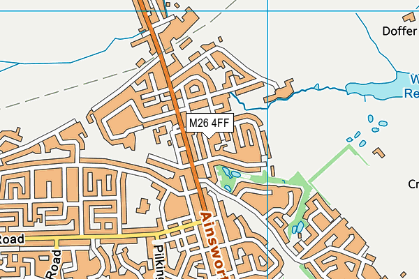 M26 4FF map - OS VectorMap District (Ordnance Survey)