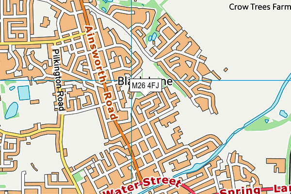 M26 4FJ map - OS VectorMap District (Ordnance Survey)