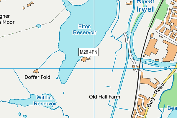 M26 4FN map - OS VectorMap District (Ordnance Survey)