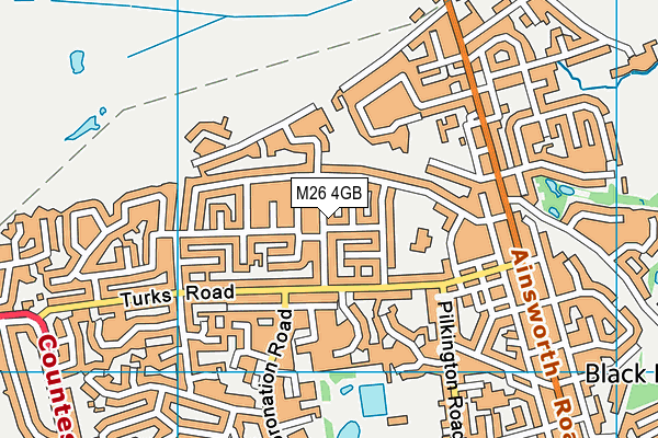 M26 4GB map - OS VectorMap District (Ordnance Survey)