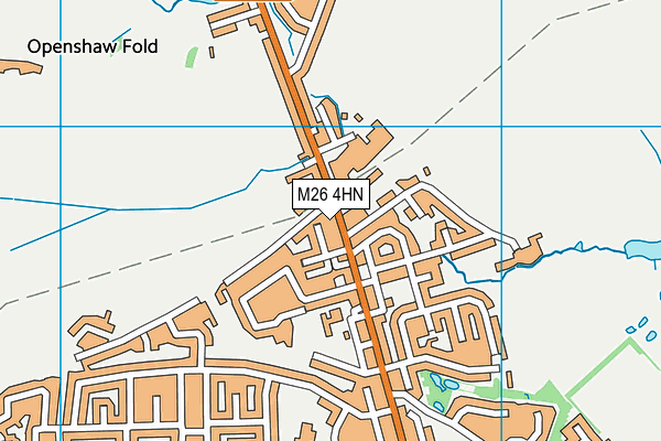 M26 4HN map - OS VectorMap District (Ordnance Survey)