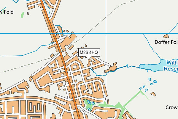 M26 4HQ map - OS VectorMap District (Ordnance Survey)