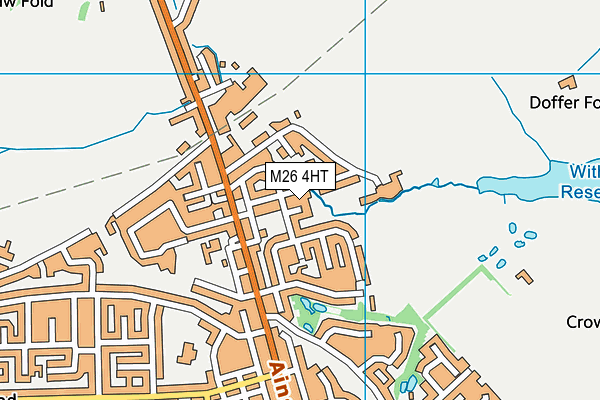 M26 4HT map - OS VectorMap District (Ordnance Survey)