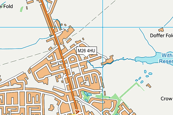 M26 4HU map - OS VectorMap District (Ordnance Survey)