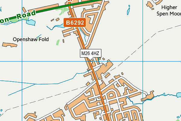M26 4HZ map - OS VectorMap District (Ordnance Survey)