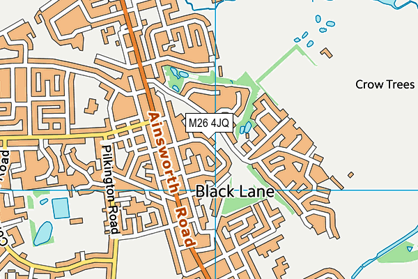 M26 4JQ map - OS VectorMap District (Ordnance Survey)