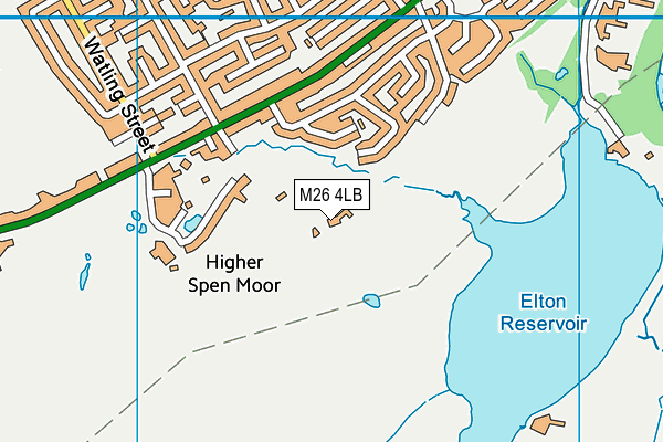 M26 4LB map - OS VectorMap District (Ordnance Survey)