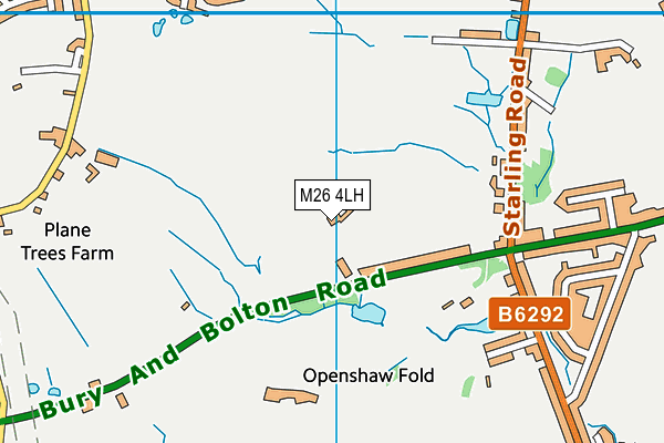 M26 4LH map - OS VectorMap District (Ordnance Survey)