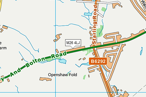 M26 4LJ map - OS VectorMap District (Ordnance Survey)