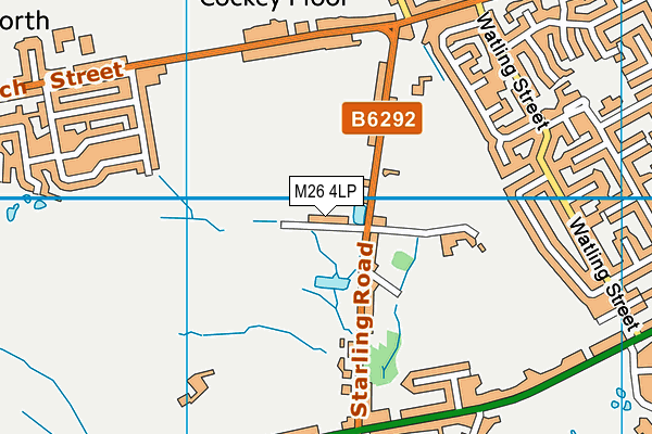 M26 4LP map - OS VectorMap District (Ordnance Survey)