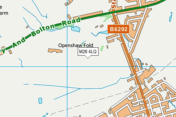 M26 4LQ map - OS VectorMap District (Ordnance Survey)