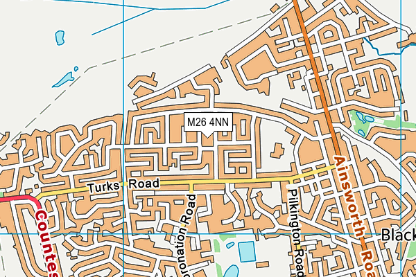 M26 4NN map - OS VectorMap District (Ordnance Survey)