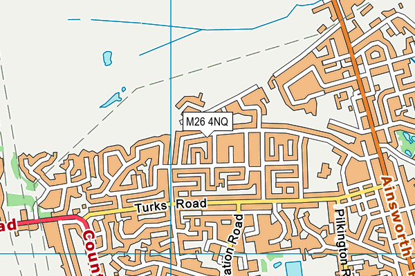 M26 4NQ map - OS VectorMap District (Ordnance Survey)