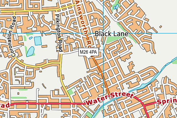 M26 4PA map - OS VectorMap District (Ordnance Survey)