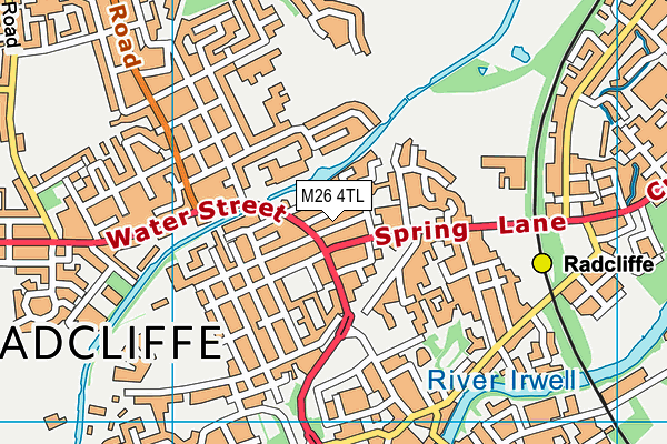M26 4TL map - OS VectorMap District (Ordnance Survey)
