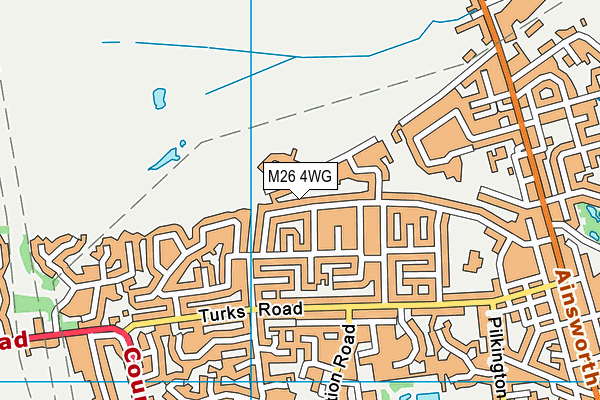 M26 4WG map - OS VectorMap District (Ordnance Survey)