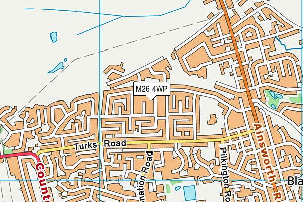 M26 4WP map - OS VectorMap District (Ordnance Survey)