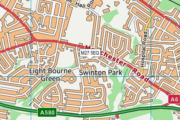 M27 5EQ map - OS VectorMap District (Ordnance Survey)