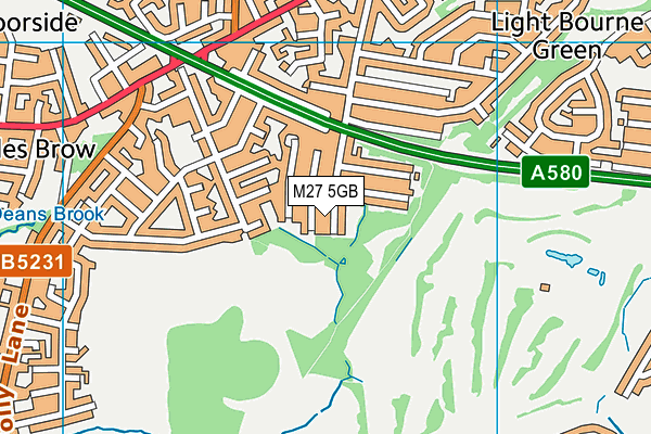 M27 5GB map - OS VectorMap District (Ordnance Survey)