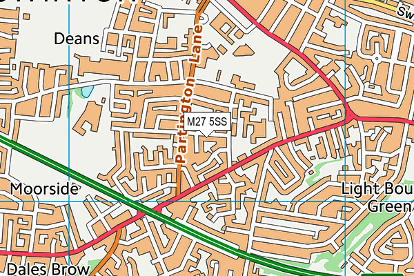 M27 5SS map - OS VectorMap District (Ordnance Survey)